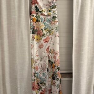 Hello Molly Floral Strapless Dress - Multicolor